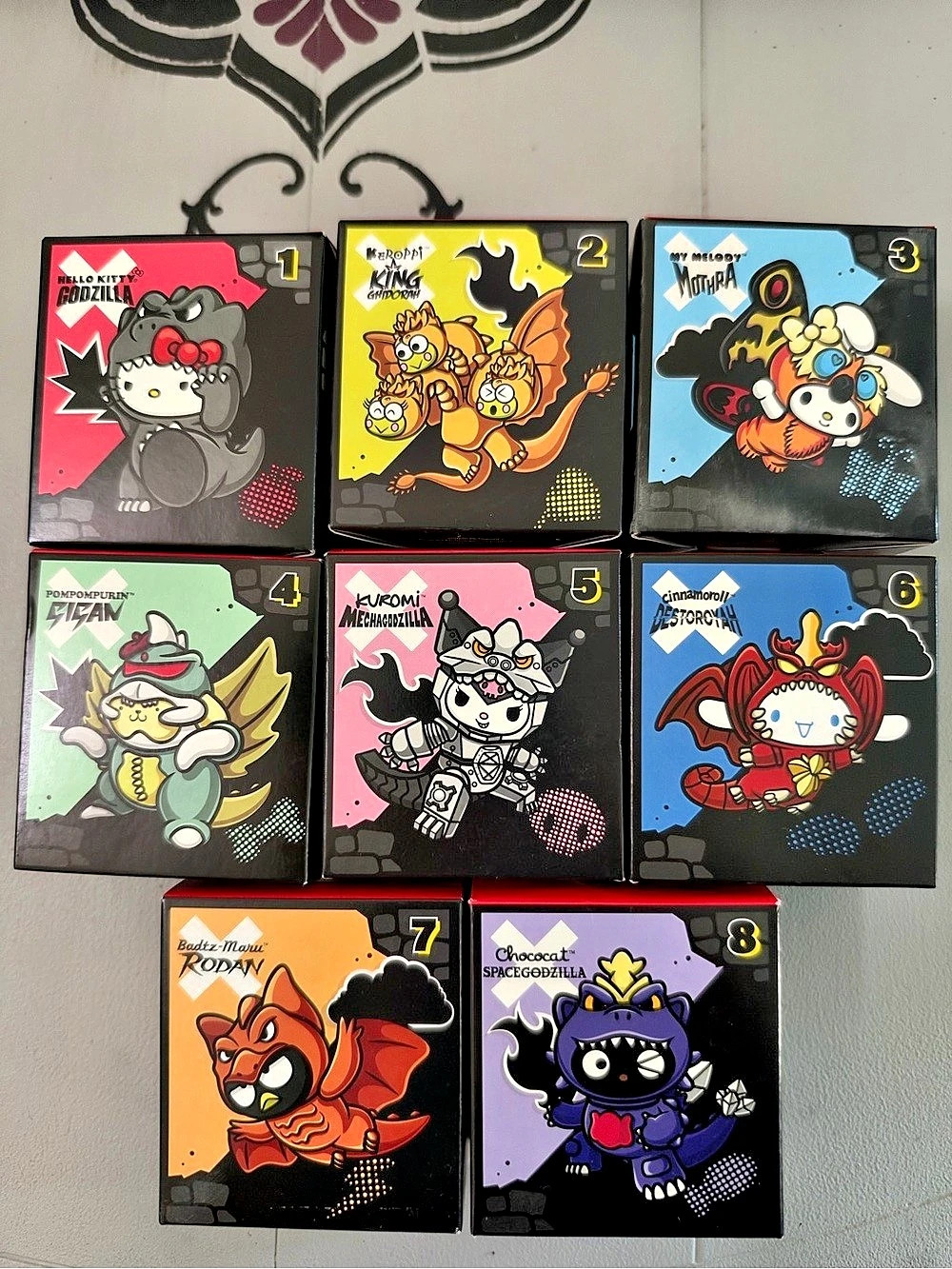 Sanrio Hello Kitty & Friends x Godzilla McDonald’s Complete Set of 8 NIB